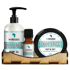 Foot Pamper Kit: Pure Africa Foot Soak, Foot Oil and Foot Lotion