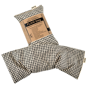 Flaxseed and Lavender heat therapy bag - (Charcoal Dot)