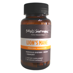 Lion’s Mane Medicinal Mushrooms – Nervous system, mood, memory  (60 cap)