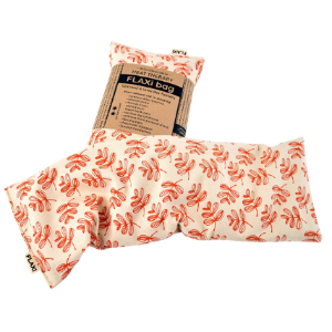 Flaxseed and Lavender heat therapy bag - (Red Orange)