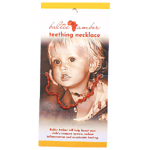 Baltic Amber teething Necklace  - Cognac
